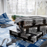 Patriotic American Pride Typography Graphic Wrapping Paper Roll Imagine A Country So Great Sarcasm
