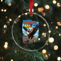 Patriotic Americanana Speed Legend 16 Tribute Crystal Glass Ornament American Hero Bald Eagle Speedway Memorial - Wonder Print Shop