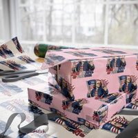 Patriotic Benjamin Franklin Wrapping Paper Roll 250 Years Of Freedom