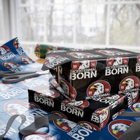 Patriotic Bicentennial Born 1976 Wrapping Paper Roll American Bald Eagle 50th Birthday