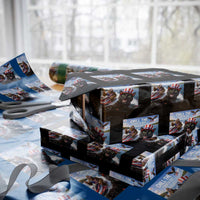 Patriotic Bigfoot And Cat Wrapping Paper Roll Chill The Fourth Out