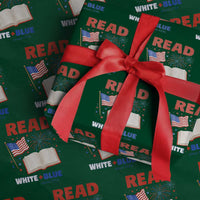 Patriotic Bookish 4th Of July Read White Blue Since 1776 Wrapping Paper Roll