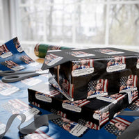 Patriotic Charlie Kirk Legacy Wrapping Paper Roll The Greatness of America Power of the People - Wonder Print Shop