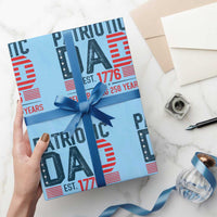 Patriotic Dad 250 Years Wrapping Paper Roll Est. 1776 Funny USA Semiquincentennial - Wonder Print Shop