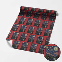 Patriotic Dragonfly Starry Night Swirls Wrapping Paper Roll Nature Lovers