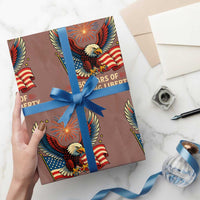 Patriotic Eagle US Army 250th Anniversary Wrapping Paper Roll 250 Years of Defending Liberty 1775 2025 - Wonder Print Shop