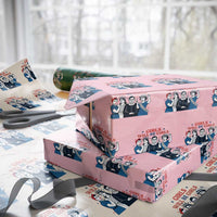 Patriotic Feminist Empowerment Wrapping Paper Roll Girl Will Be Girls Womens Rights 4th of July - Wonder Print Shop