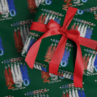 Patriotic Fighter Jets Wrapping Paper Roll USA 250 Years Of Freedom