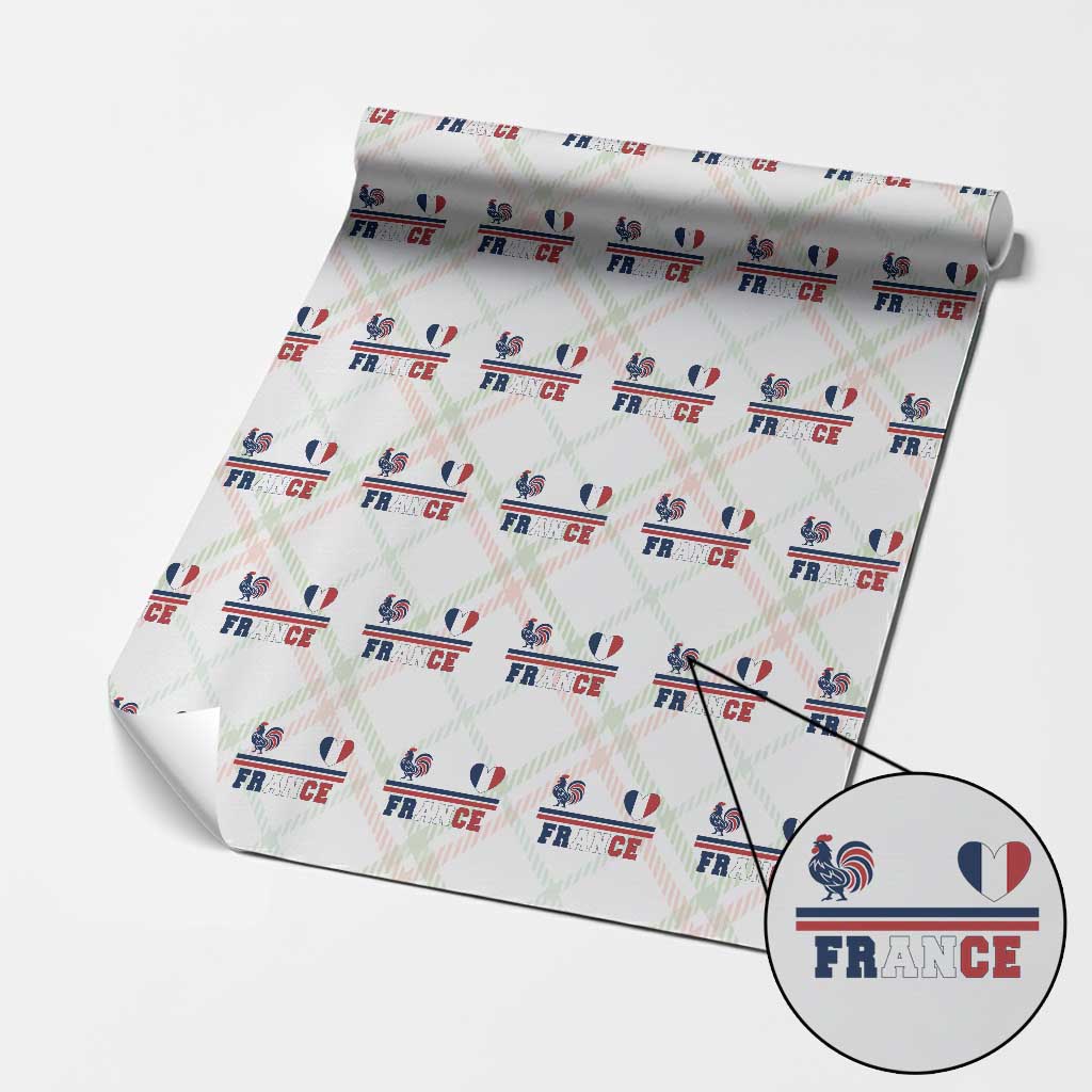 Patriotic France Soccer Fan Wrapping Paper Roll Fierté Football Française
