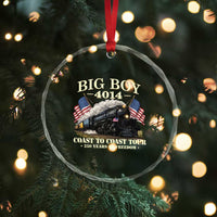 Patriotic Freedom Express Coast to Coast Crystal Glass Ornament Steam Train Legend Heritage Pride