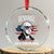 Patriotic George Washington Crystal Glass Ornament Funny Democracy Is Dying But Hey Nice Fireworks 4th Of July Humor - Wonder Print Shop