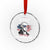 Patriotic George Washington Crystal Glass Ornament Funny Democracy Is Dying But Hey Nice Fireworks 4th Of July Humor - Wonder Print Shop