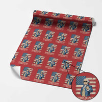 Patriotic George Washington Wrapping Paper Roll No Kings In America