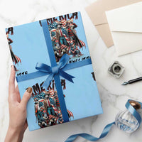 Patriotic Horror Mashup Wrapping Paper Roll America Killing It Since 1776 - Wonder Print Shop