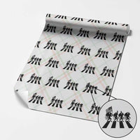 Patriotic Jersey Devil Wrapping Paper Roll New Jersey Cryptid Gift