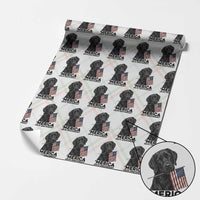 Patriotic Labrador Retriever Wrapping Paper Roll America 250th Anniversary Gift