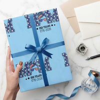 Patriotic Mothers Day Gift Wrapping Paper Roll USA 250 Years Celebration