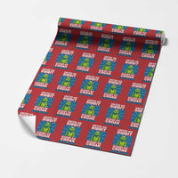 Patriotic Protest Portland Frog Wrapping Paper Roll United We Ribbit Divided We Croak Resist - Wonder Print Shop