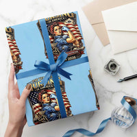 Patriotic Rosie Nurse Feminist Pride Wrapping Paper Roll 250 Years Of Nursing