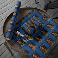 Patriotic Smoking Golden Retriever Wrapping Paper Roll Funny Dog Lover Dad 4th Of July
