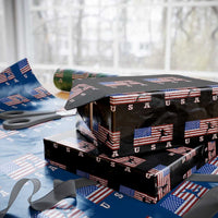 Patriotic Soccer Wrapping Paper Roll USA American Flag Team - Wonder Print Shop