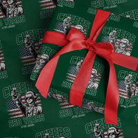 Patriotic Thomas Jefferson Wrapping Paper Roll Cheers To 250 Years