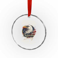 Patriotic USA Army Military 250th Anniversary Crystal Glass Ornament 250 Years Of Defending Liberty Since 1775 TS11