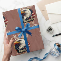 Patriotic USA Army Military 250th Anniversary Wrapping Paper Roll 250 Years Of Defending Liberty Since 1775 - Wonder Print Shop
