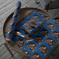 Patriotic USA Raccoon Drinking Beer Wrapping Paper Roll 4th of July Meme