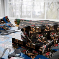 Patriotic USA Raccoon Drinking Beer Wrapping Paper Roll 4th of July Meme