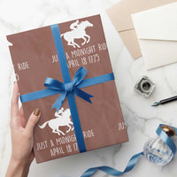 Paul Revere American History Wrapping Paper Roll Just A Midnight Ride April 18 1775