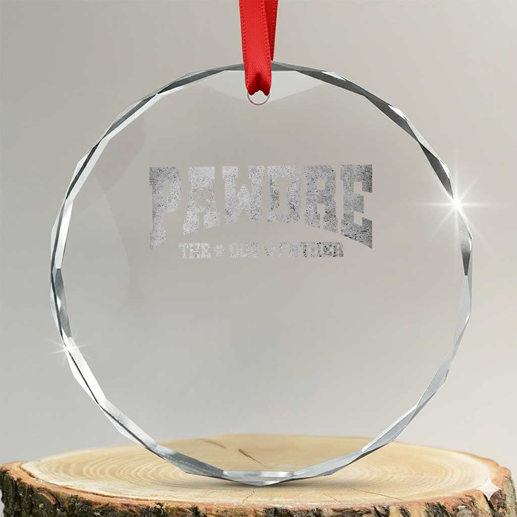Pawdre The Dog Father Crystal Glass Ornament Dog Dad Christmas Fathers Day - Wonder Print Shop