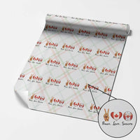 Peace Love Soccer Wrapping Paper Roll Proud Canadian Fan Gift