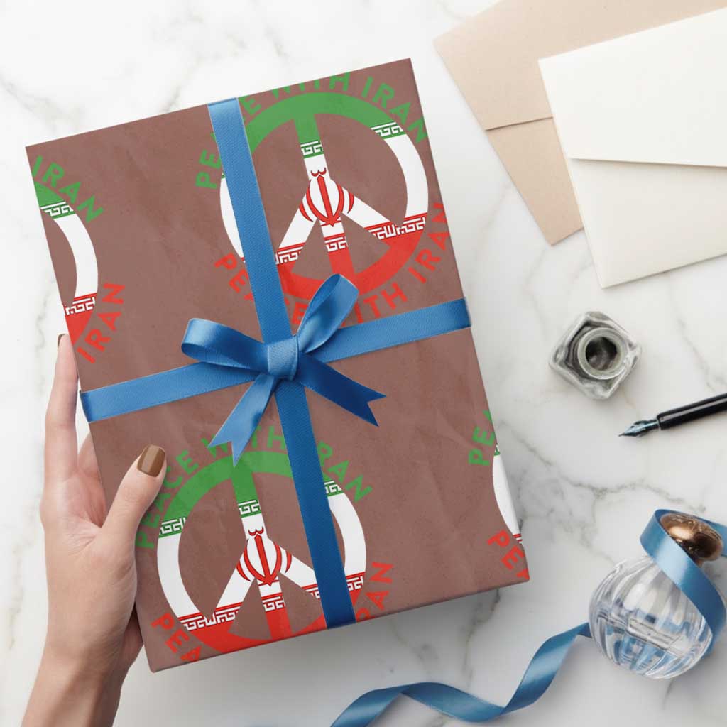 Peace With Iran Wrapping Paper Roll Not War In Middle East