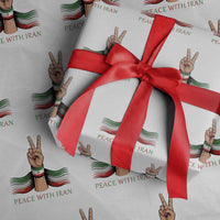 Peace With Iran Wrapping Paper Roll Support Iranian People For Peace