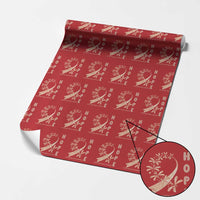 Peach Dragonfly Endometrial Cancer Wrapping Paper Roll Hope And Strength