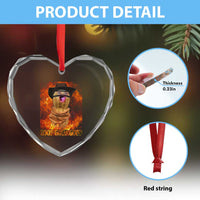 Peanut Goop Meme Heart Crystal Glass Ornament Funny Bungulator - Wonder Print Shop