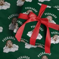Peekaboo Jesus Funny Christian Wrapping Paper Roll Faith Humor Savior in Clouds Religious Meme