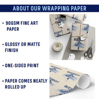 Penguin But Why Wrapping Paper Roll Funny Penguin Snowy Mountain Meme