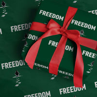 Penguin Freedom Wrapping Paper Roll Funny Nihilist Penguin Hiking Mountains