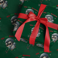 Penguin On Ice Tis The Season Wrapping Paper Roll Funny Christmas Gift - Wonder Print Shop