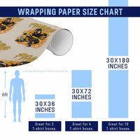 Penguin Playing Ice Hockey Wrapping Paper Roll Funny Sports Fan Gift - Wonder Print Shop