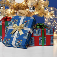 Penguin Xmas Wrapping Paper Roll Starry Night Van Gogh - Wonder Print Shop
