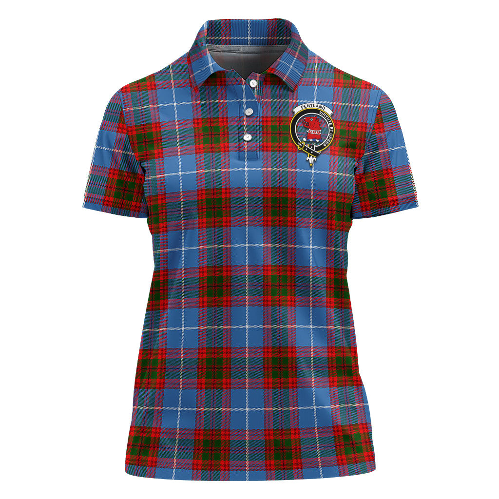 pentland-family-crest-tartan-golf-polo-for-women-tartan-womens-polo-shirts