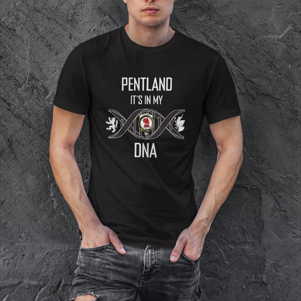 pentland-clan-crest-dna-in-me-2d-cotton-mens-t-shirt