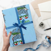 Persian Girl Power Soccer Fan Wrapping Paper Roll Team Iran Heritage Gift
