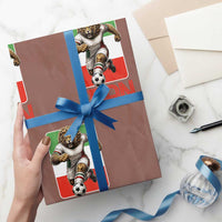 Persian Lions Soccer Fan Wrapping Paper Roll Proud Iranian Heritage Gift