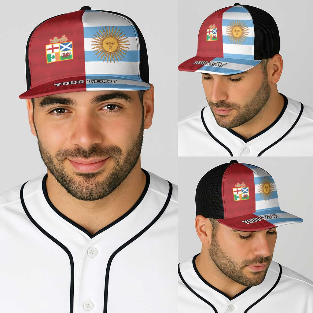 Personalised British Lions-Argentina Baseball Net Cap Sporty Style - Wonder Print Shop