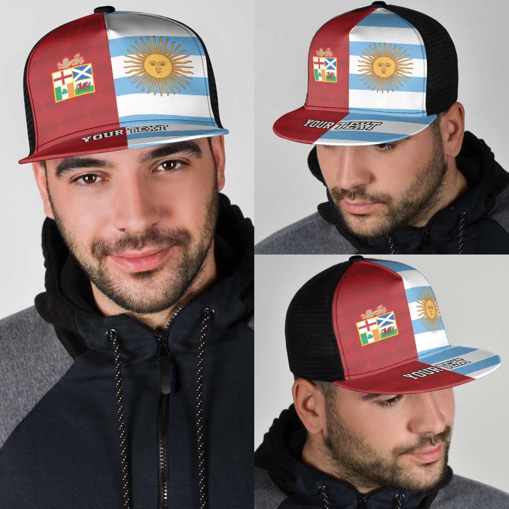 Personalised British Lions-Argentina Mesh Trucker Cap Sporty Style - Wonder Print Shop