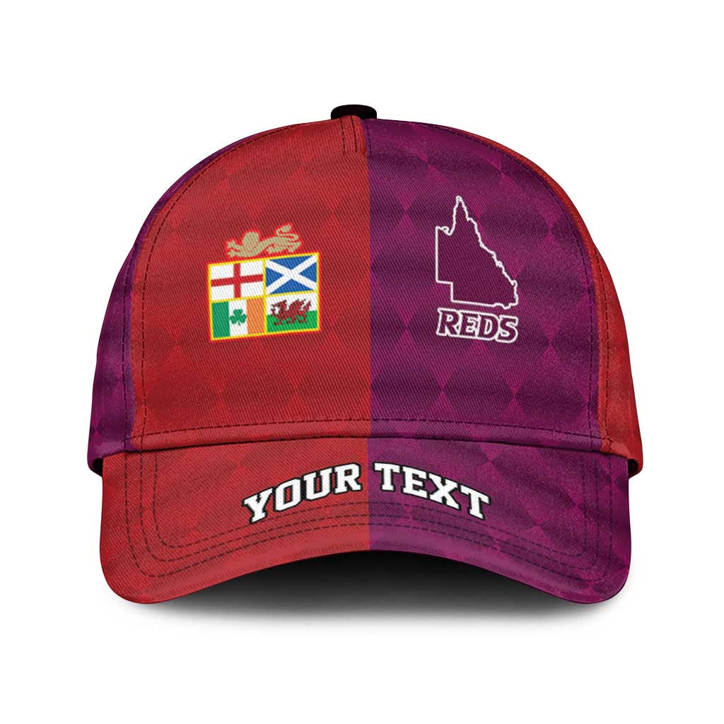 Personalised British Lions Australia Queensland Classic Cap Sporty Style LT09